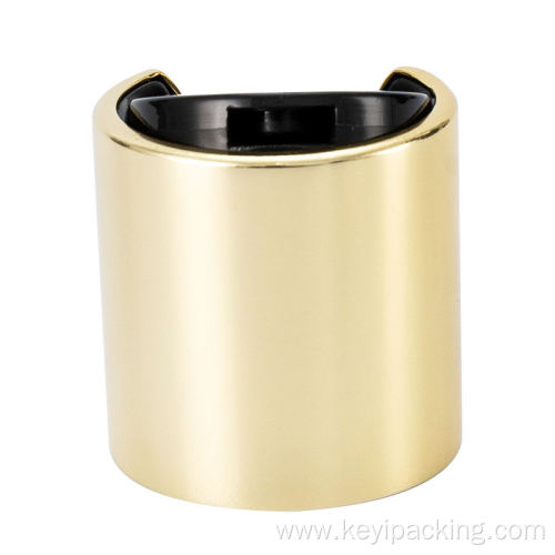 24mm gold disc top cap for bottle